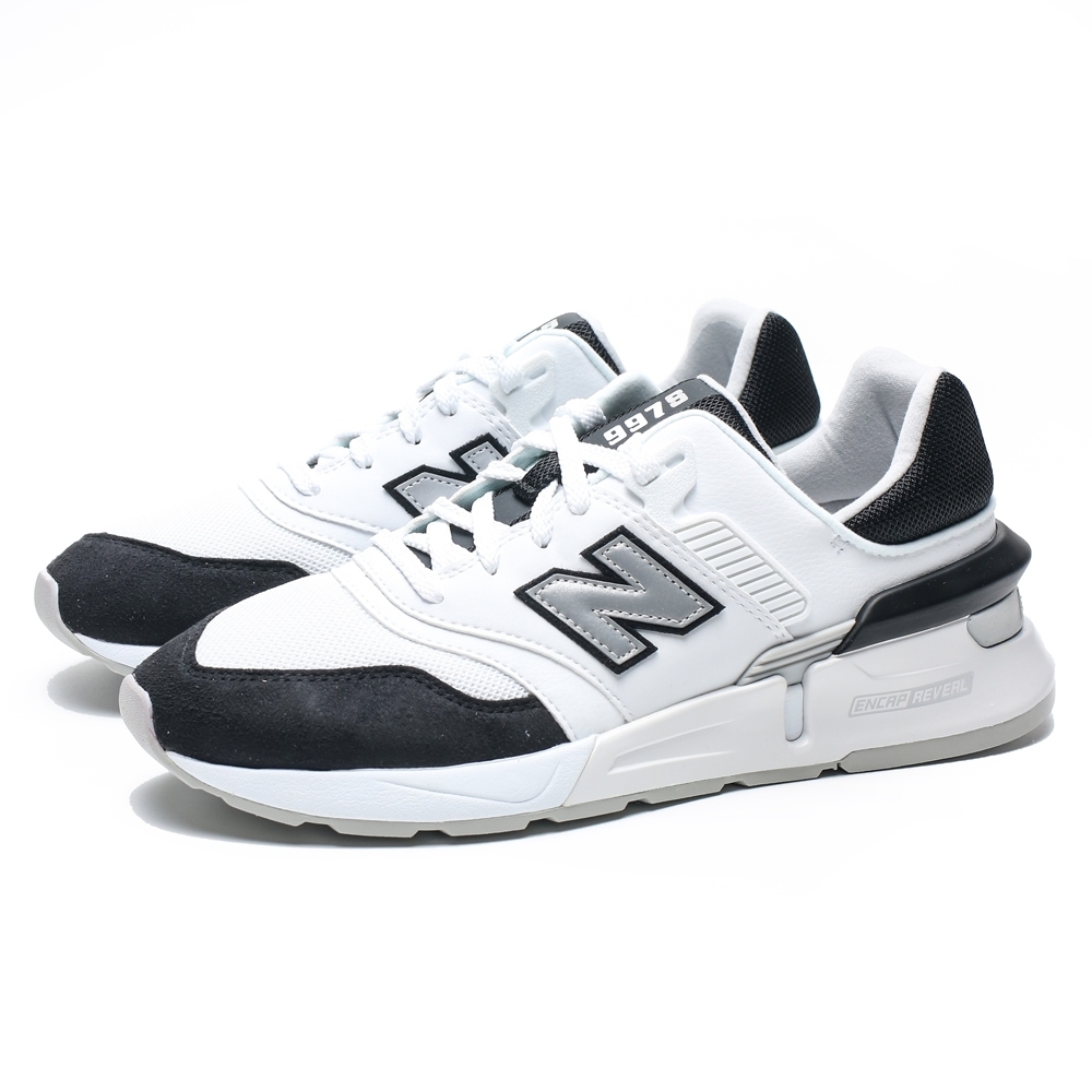 NEW BALANCE 997S 白黑 銀LOGO 皮革 網布 輕量 休閒鞋 男 (布魯克林) MS997LOM