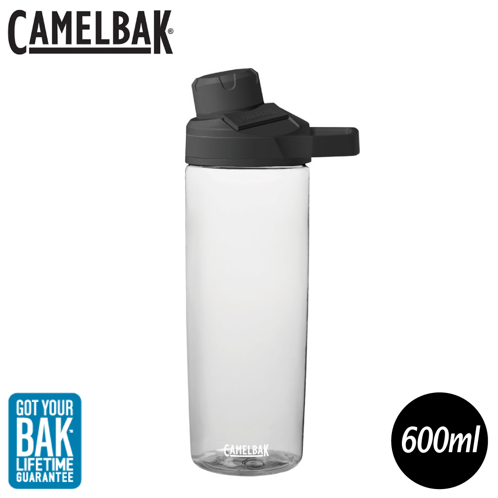 【CamelBak 美國 600ml Chute Mag戶外運動水瓶《晶透白》】1510101060/水壺/隨身瓶