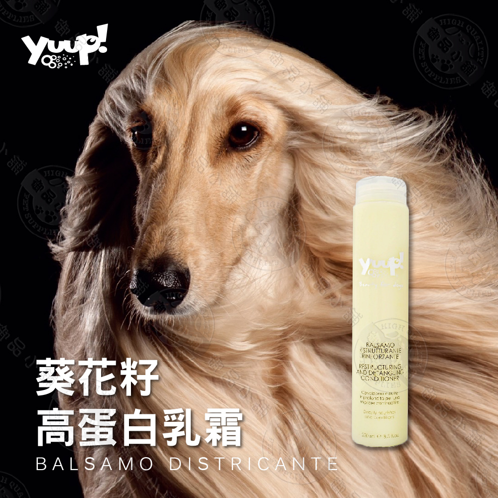 送贈品◎義大利《優瀑 YUUP》葵花籽高蛋白乳霜 250ml 犬貓適用 深層滋養毛髮