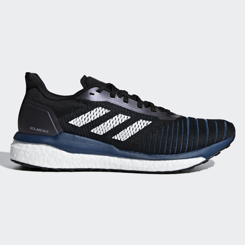 ADIDAS SOLAR DRIVE 男鞋 慢跑 休閒 透氣 避震 BOOST 輕量 網布 黑 藍【運動世界】D97442