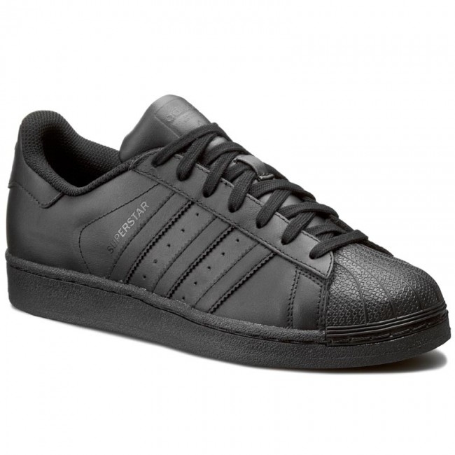 ADIDAS SUPERSTAR 男鞋 女鞋 休閒 經典 復古 皮革 全黑【運動世界】 AF5666