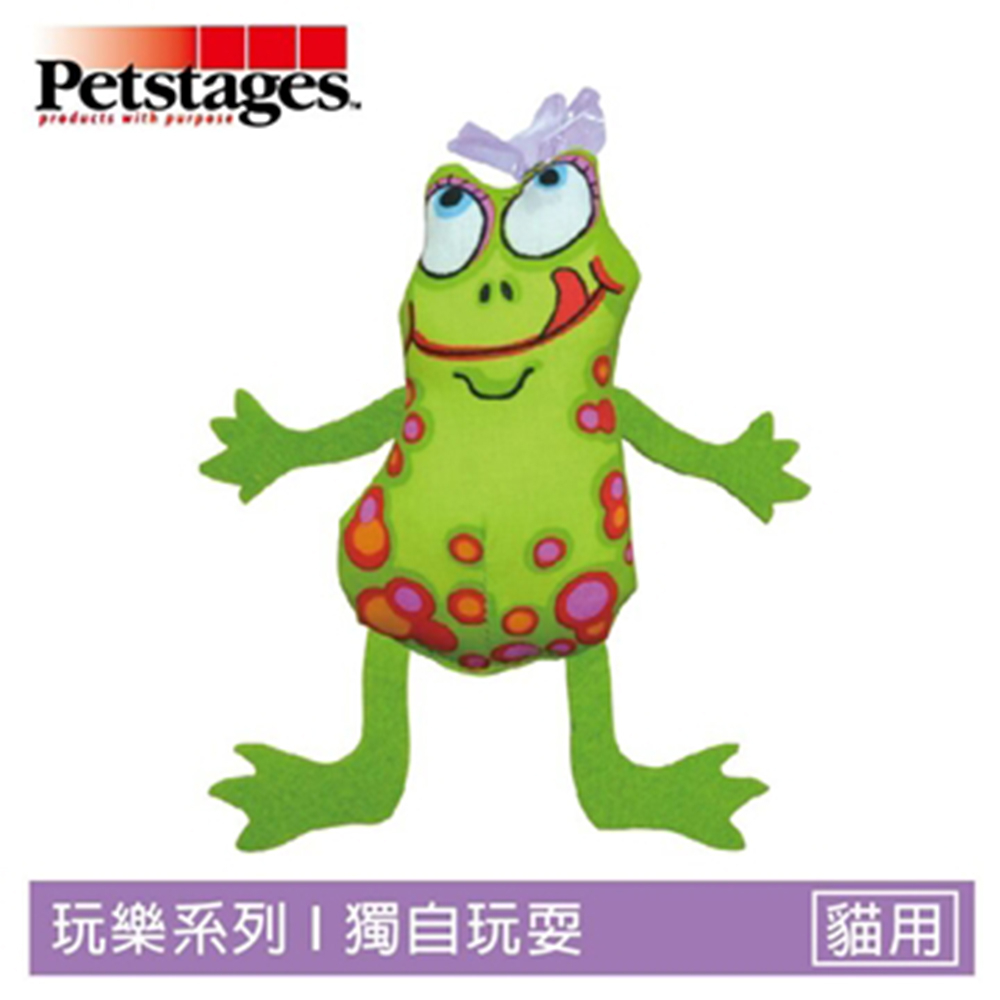 ☆御品小舖☆ 美國 Petstages 746 飛翔綠青蛙 寵物貓咪玩具 貓用歡樂磨牙寵物玩具