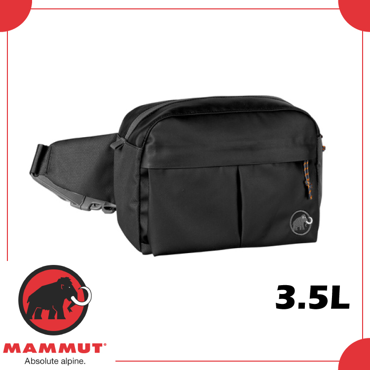 【MAMMUT WAISTPACK URBAN 3.5L 腰包《黑》】2520-00510/旅遊防竊包/證件包/小背包/臀包