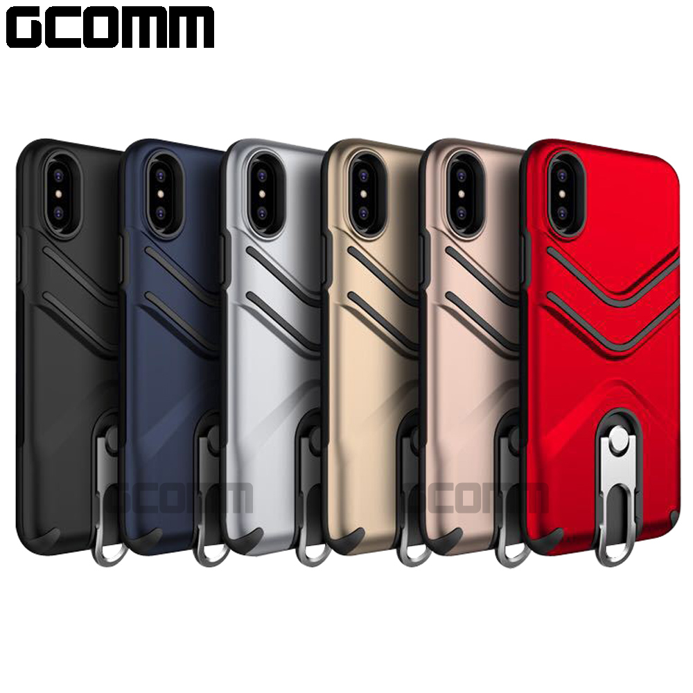 GCOMM iPhone Xs Max 銀鉤盾甲防摔殼 Hook Shield