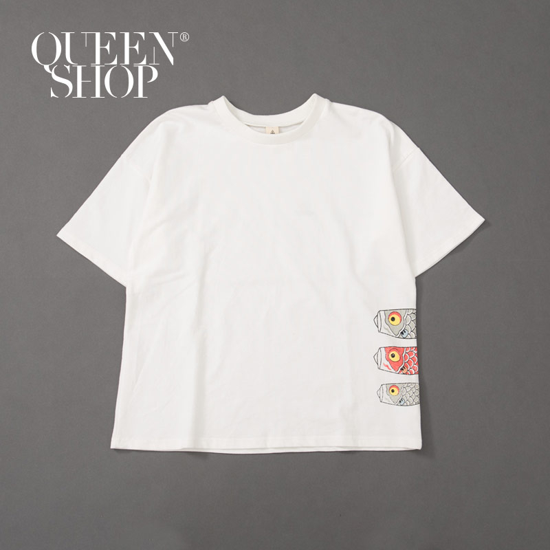 Ｑｕｅｅｎ Ｓｈｏｐ【01038115】親子系列 鯉魚旗圓領T 1/2/3/4＊現+預＊