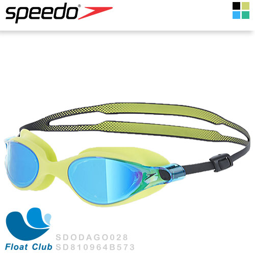 【Speedo】成人運動鏡面泳鏡 V-class Mirror (萊姆黃) SD810964B573