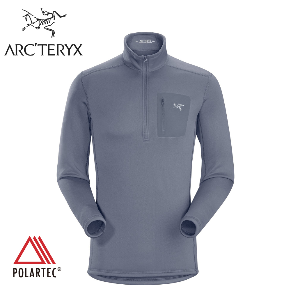 【ARC'TERYX 始祖鳥 男 Rho AR刷毛內層套頭衫《海神灰》】11272/保暖排汗衣/暖衣/中層衣