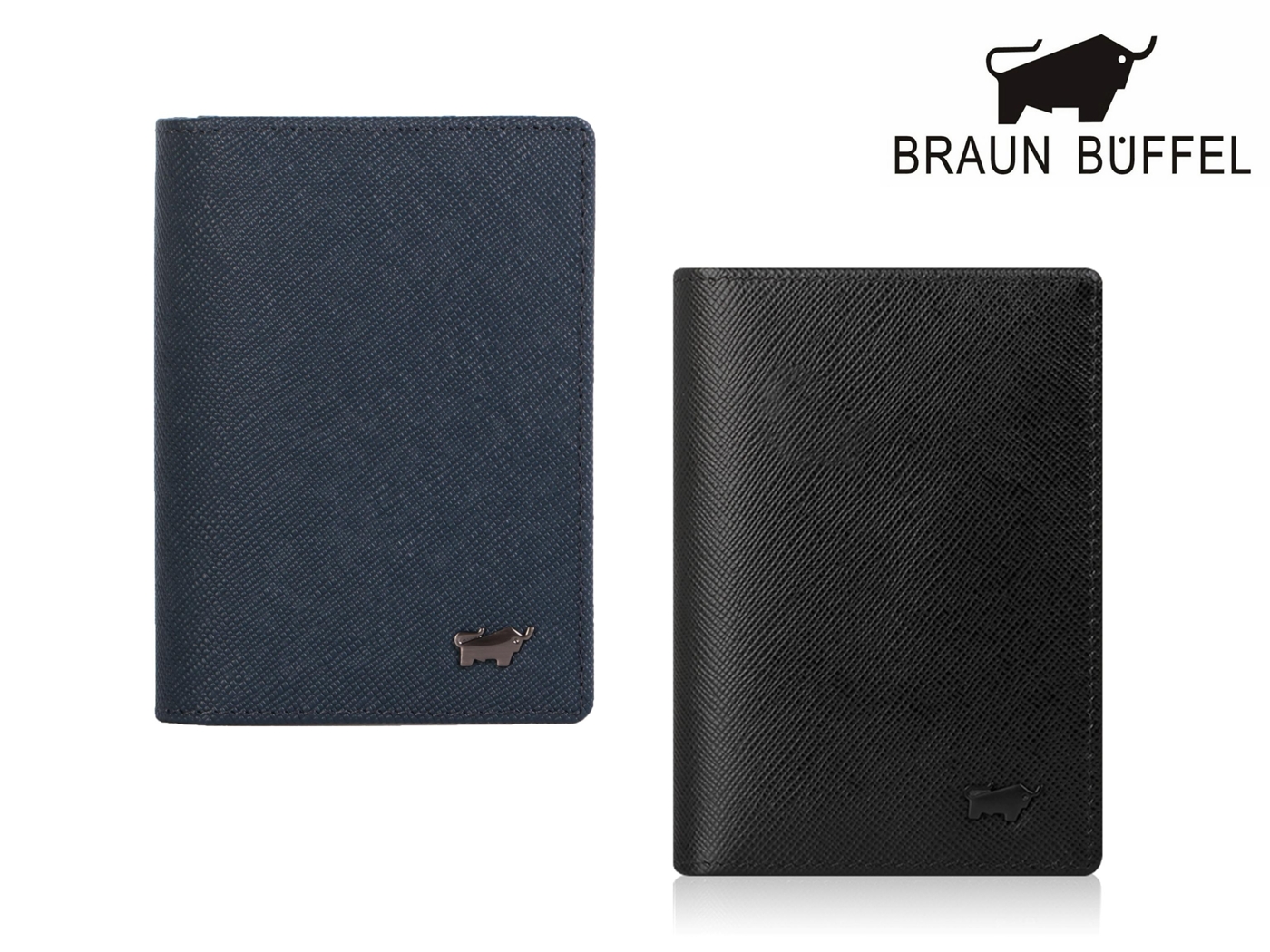 【全新品公司貨】BRAUN BUFFEL 德國小金牛 十字紋真皮名片夾【寧寧小舖/台中30年老店】BF314-402-1