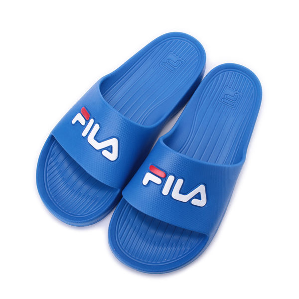 FILA 大LOGO套式拖鞋 寶藍 4-S355Q321 男鞋 鞋全家福