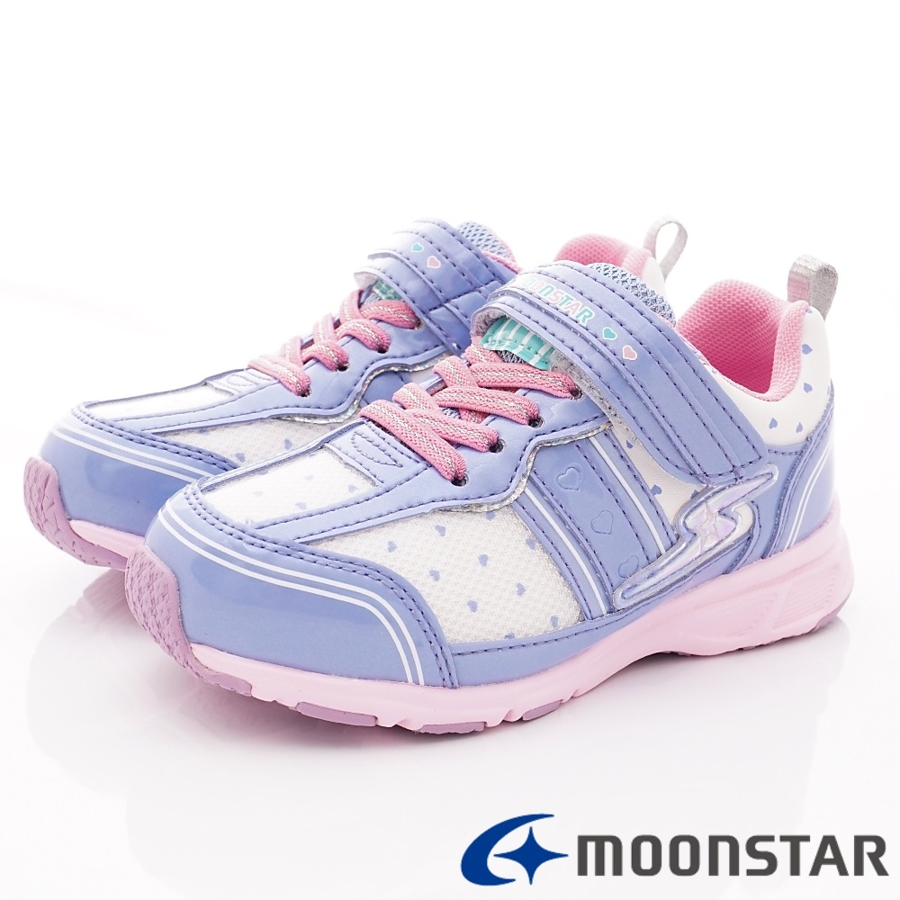 日本Moonstar機能童鞋 輕量靜態防水系列 9091紫(中大童段)