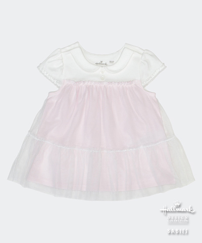 Hallmark Babies 女嬰春夏優質純棉短袖禮服連衣裙 HE1-E05-10-BG-MR