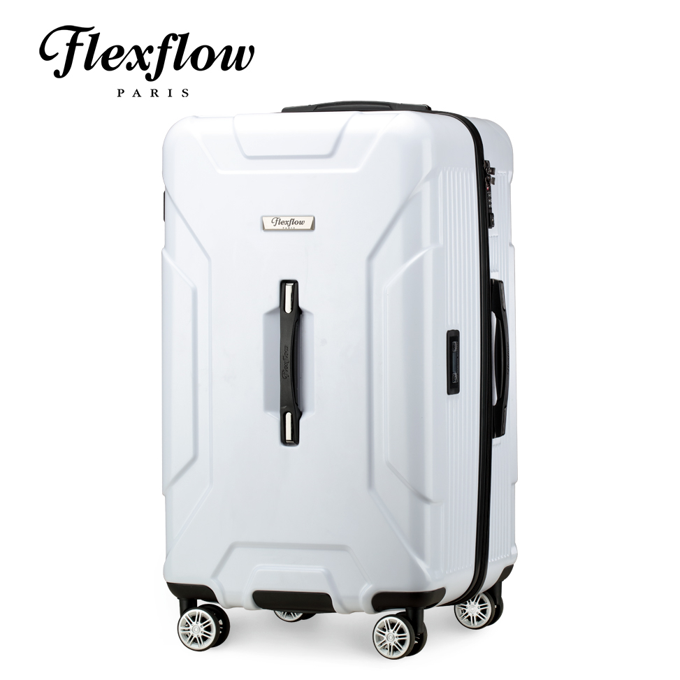 Flexflow 消光白 29型 特務箱 智能測重 防爆拉鍊旅行箱 南特系列 29型行李箱 【官方直營】