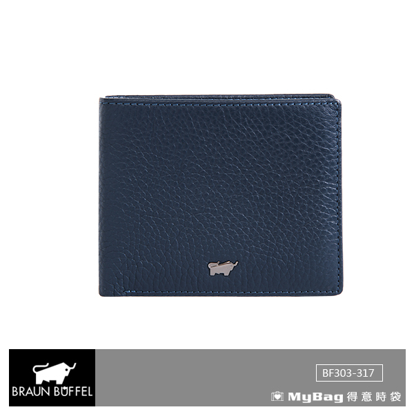 BRAUN BUFFEL 小金牛 皮夾 PLAYA 佩雅系列 撞色 12卡透明窗短夾 BF303-317 3色 得意時袋