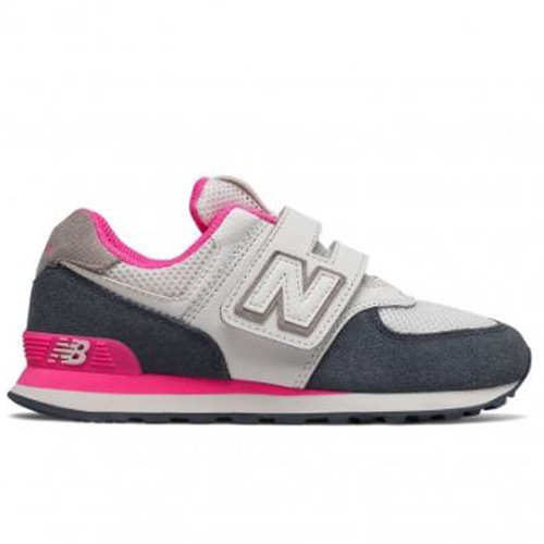 New Balance 童鞋 中童 休閒 997系列 耐磨 透氣 魔鬼氈 白 粉藍【運動世界】YV574NSC