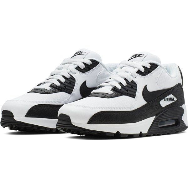 NIKE Air Max 90 女鞋 休閒 復古 氣墊 避震 皮革 網布 白 黑 【運動世界】 325213-139