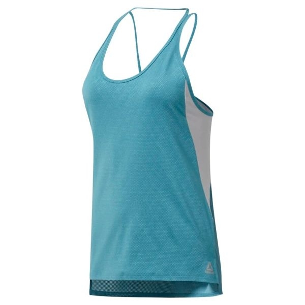 REEBOK SMARTVENT TANK TOP 女裝 背心 慢跑 有氧 排汗 舒適 透氣 藍 白【運動世界】DU4143