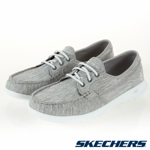 SKECHERS GO WALK LITE 女鞋 休閒 健走 輕量 回彈 柔軟 灰【運動世界】15433GRY