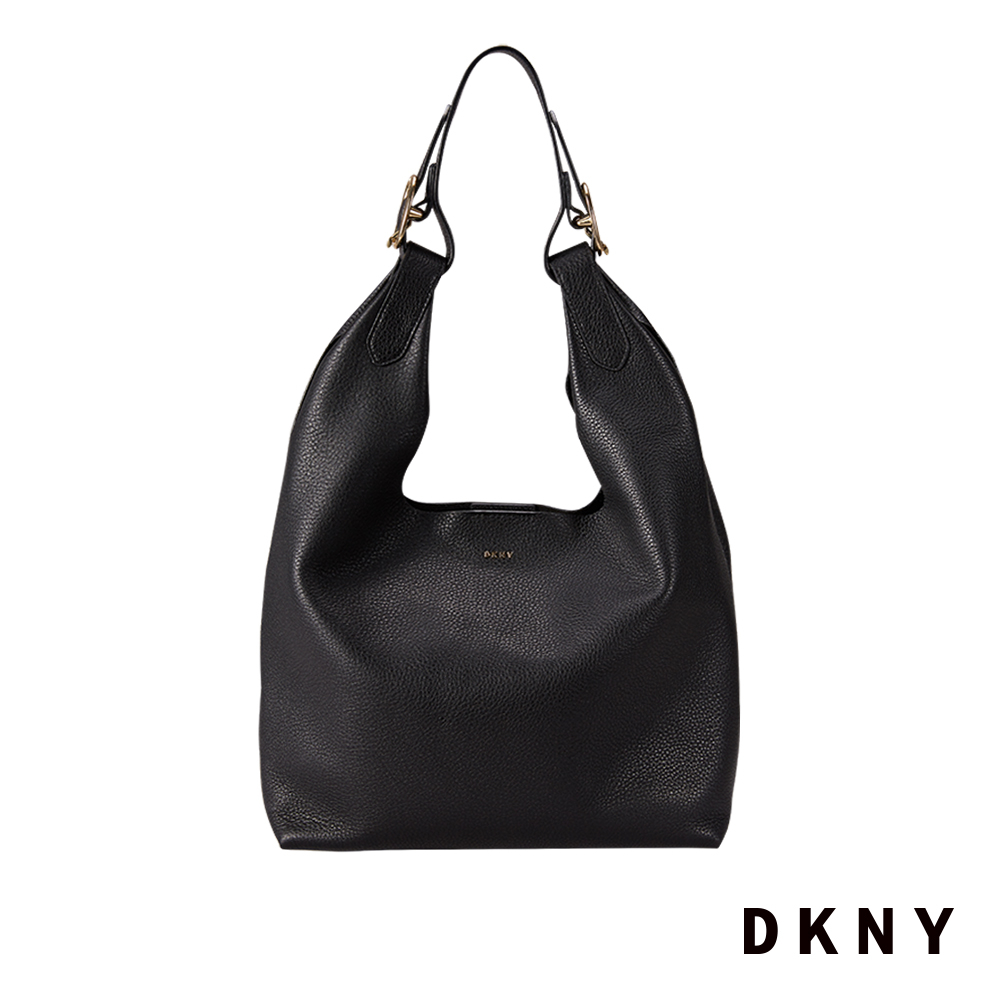 DKNY 女 肩背包 新月休閒設計 黑