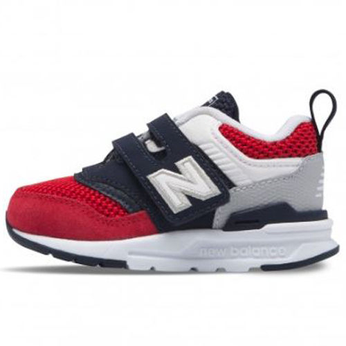 New Balance 童鞋 中童 997 休閒 親子款 透氣 耐磨 藍 白 紅【運動世界】PZ997HEA