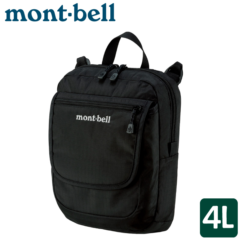 【Mont-Bell 日本 TRAVEL POUCH M 單肩包《黑》4L】1123892/斜肩包/側背包/休閒包/隨身包/旅遊