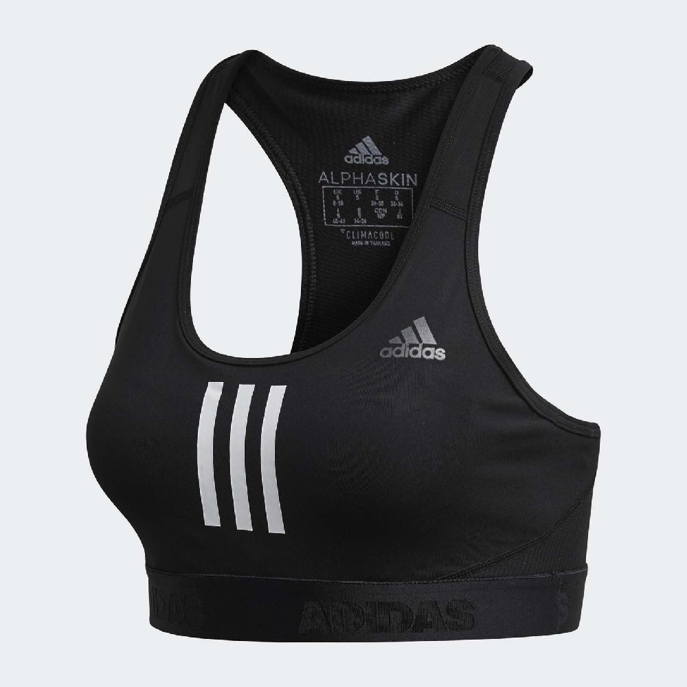 x［TellCathy］adidas 運動內衣 Dont Rest Stripes 女款 愛迪達 三條線 基本款 中度支撐  黑白 DT4026