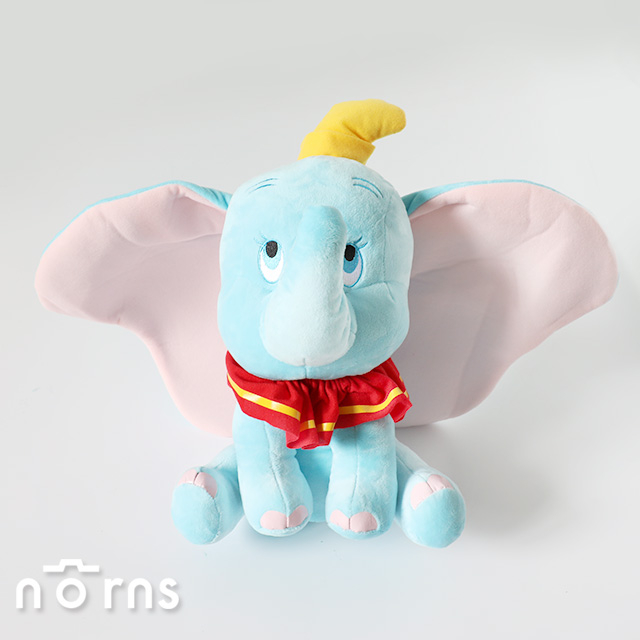 【迪士尼小飛象娃娃 坐姿】Norns 全身30cm 正版授權 呆寶Dumbo 藍色大耳象 絨毛玩偶  動畫電影 大象