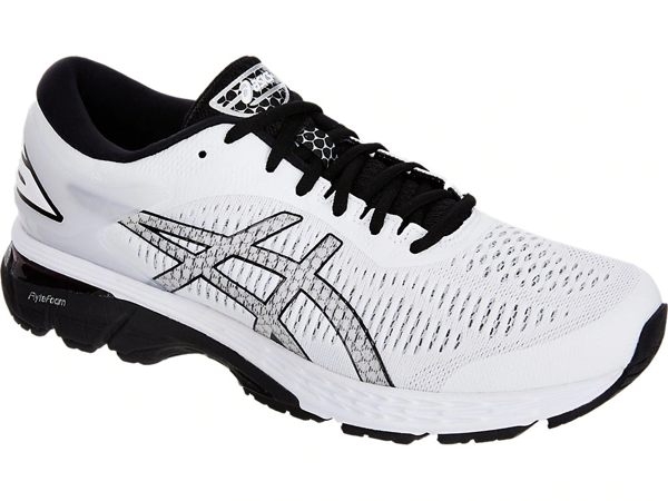 ASICS GEL-KAYANO 25 男鞋 慢跑 輕量 包覆 機能 中底 回彈 舒適 透氣 白 黑【運動世界】1011A019-101