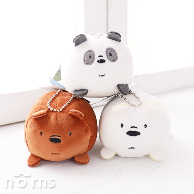 【We bare bears小吊飾  3吋全身圓滾疊疊款】Norns CN正版 熊熊遇見你 絨毛玩偶  卡通玩具 阿極 大大