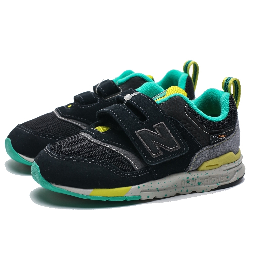 NEW BALANCE NB 997H 黑 綠黃 麂皮 黏帶 慢跑鞋 童鞋 中童 (布魯克林) PZ997HCX