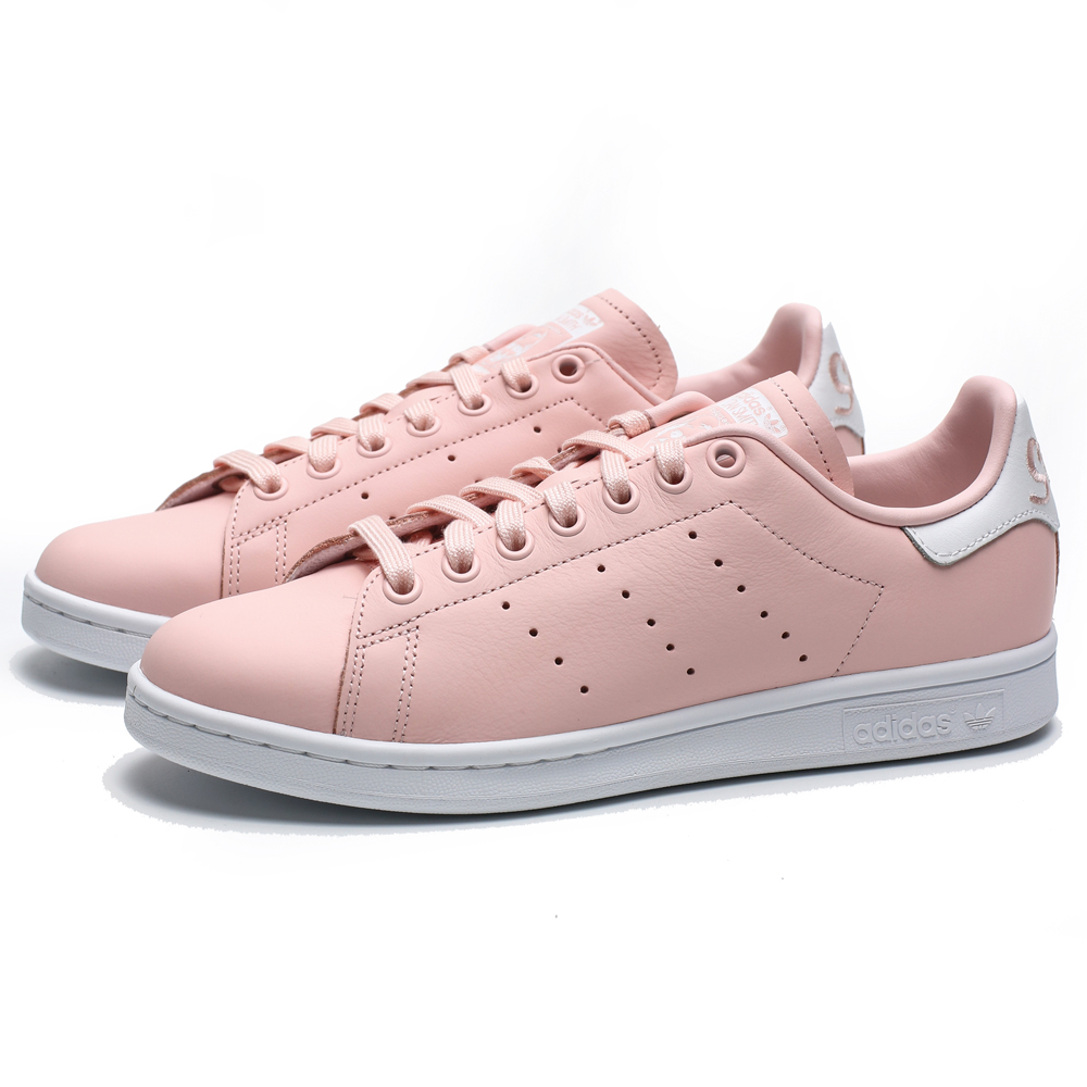 ADIDAS STAN SMITH W 淡粉 白 皮革 休閒鞋 女 (布魯克林) EE7708