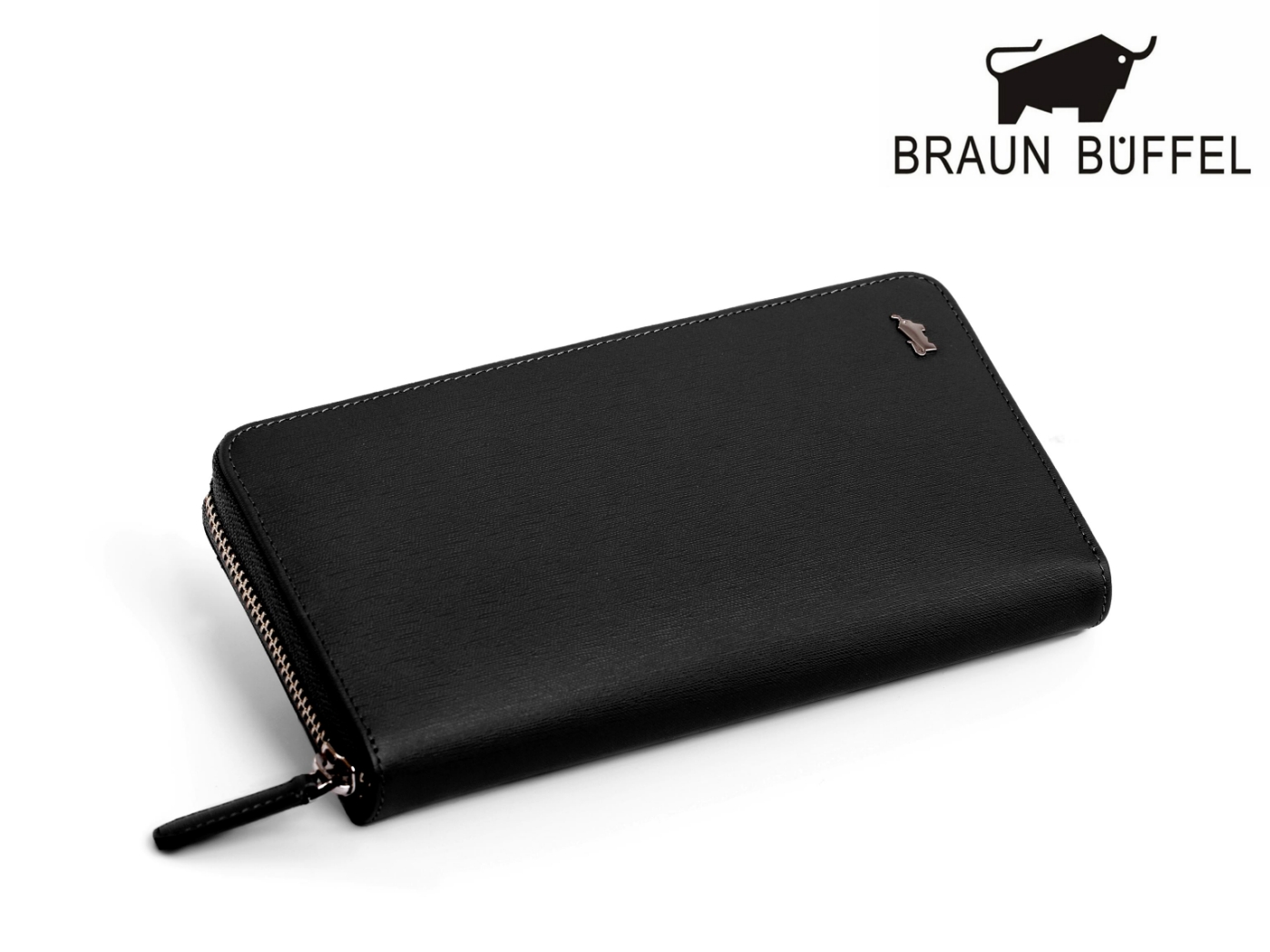 【全新正品】BRAUN BUFFEL 德國小金牛 紳士系列 黑色真皮長夾【寧寧小舖/台中30年老店】BF306-305-1