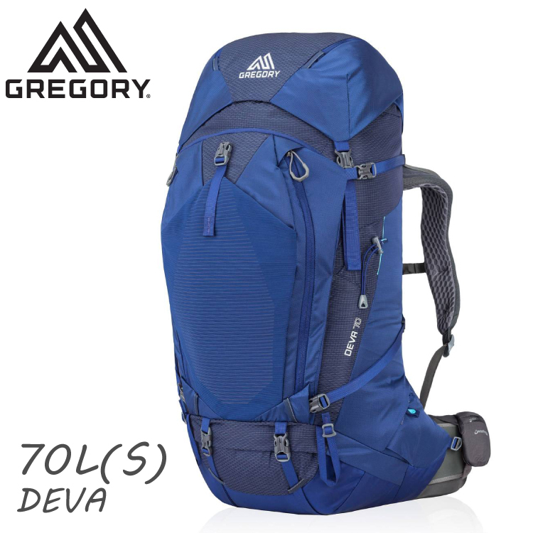 【GREGORY 美國 女 DEVA 70 S 登山背包《夜景藍》70L】91625/雙肩背包/後背包/自助旅行/健行/休閒旅遊