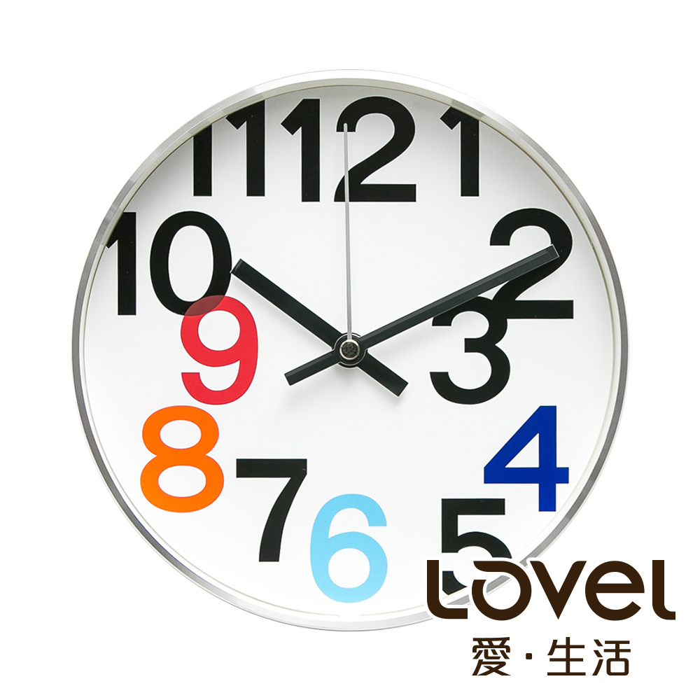 Lovel 20cm普普風鋁框時鐘- 共2款