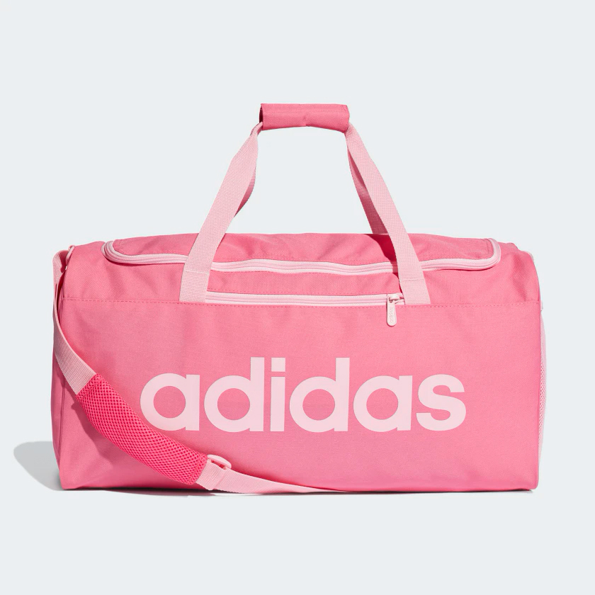 ★現貨在庫★ ADIDAS LINEAR CORE DUFFEL (M) 旅行袋 手提袋 健身 粉 【運動世界】 DT8622