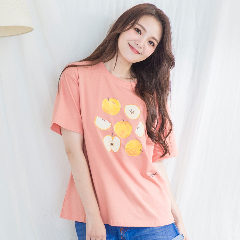 水果印花棉質T-shirt(3色)