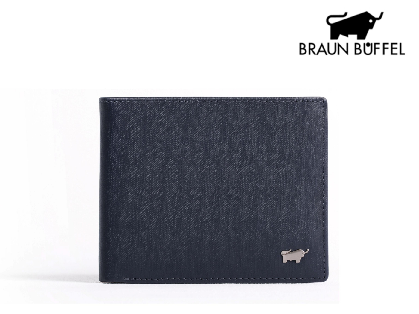 【全新正品】BRAUN BUFFEL 德國小金牛 超薄真皮男短夾 【寧寧小舖/台中30年老店】BF306-313-1