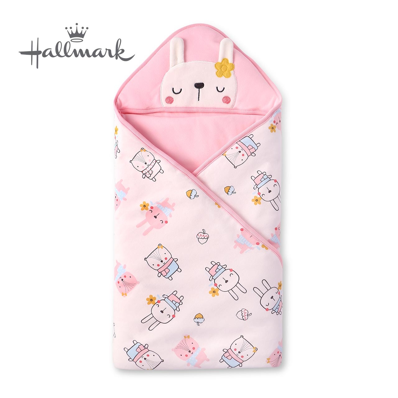 Hallmark Babies 秋冬松鼠印花包巾 HH3-N02-A6-AG-MR