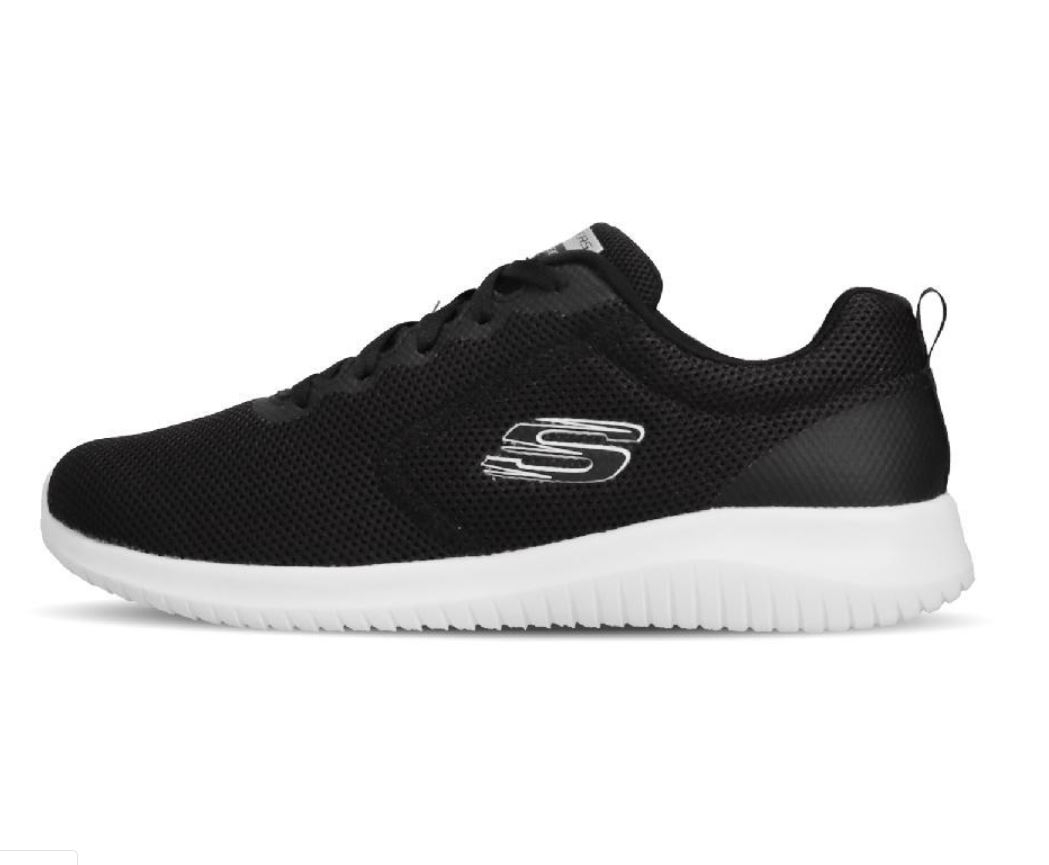 SKECHERS系列-女款寬楦黑色休閒鞋-NO.12846WBKW