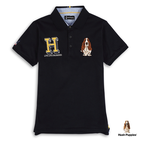 Hush Puppies POLO衫 男裝經典LOGO棉質短袖POLO衫