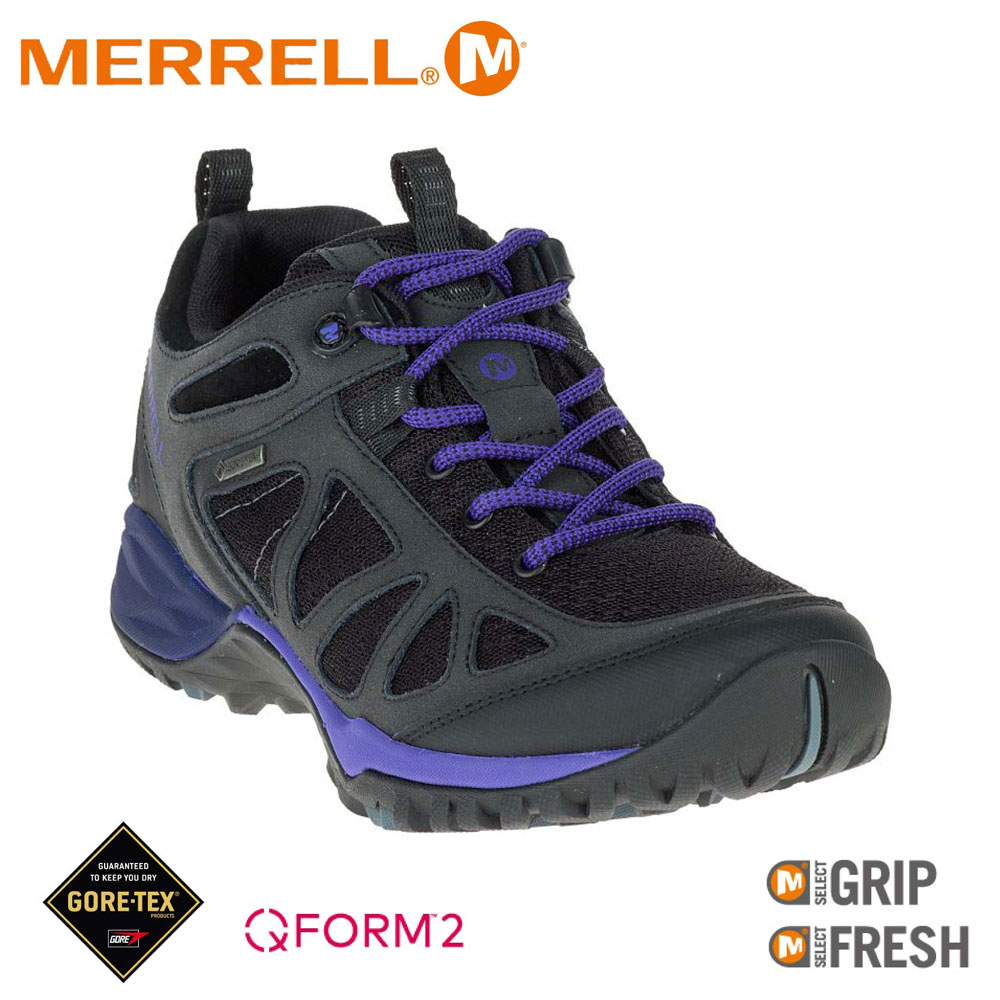 【MERRELL 美國 女 SIREN SPORT Q2 GORE-TEX多功能健行鞋《黑》】ML37794/健走鞋/運動鞋