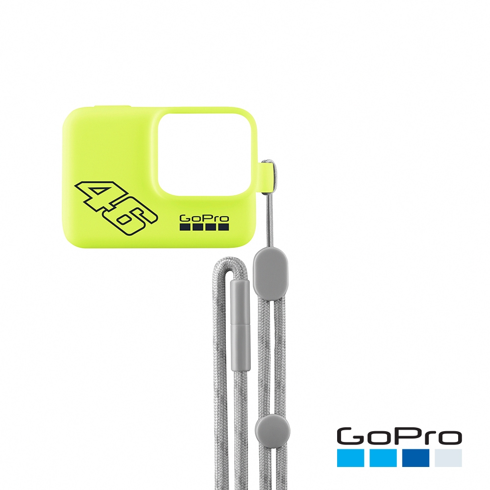 GoPro-專用矽膠護套+繫繩 黃色(ACSST-006)
