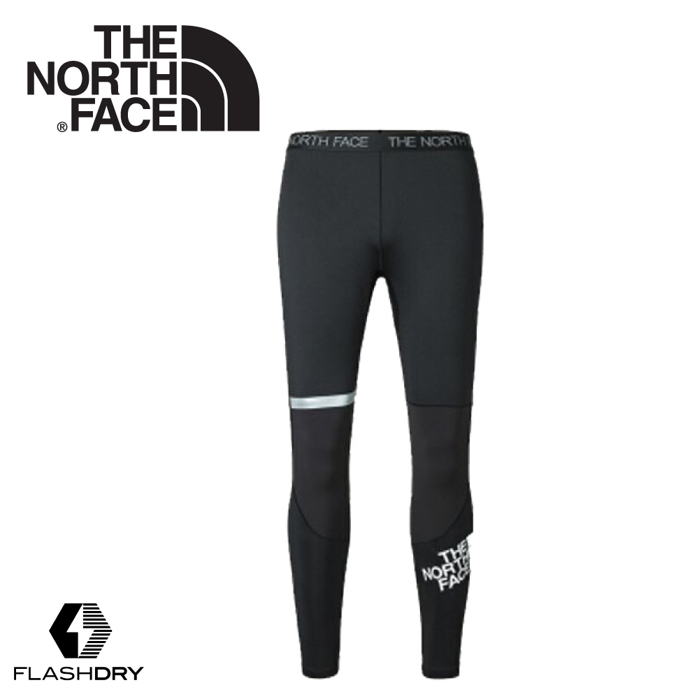 【The North Face 男 FlashDry-XD緊身運動褲《黑》】3LEA/健行褲/慢跑褲/緊身褲