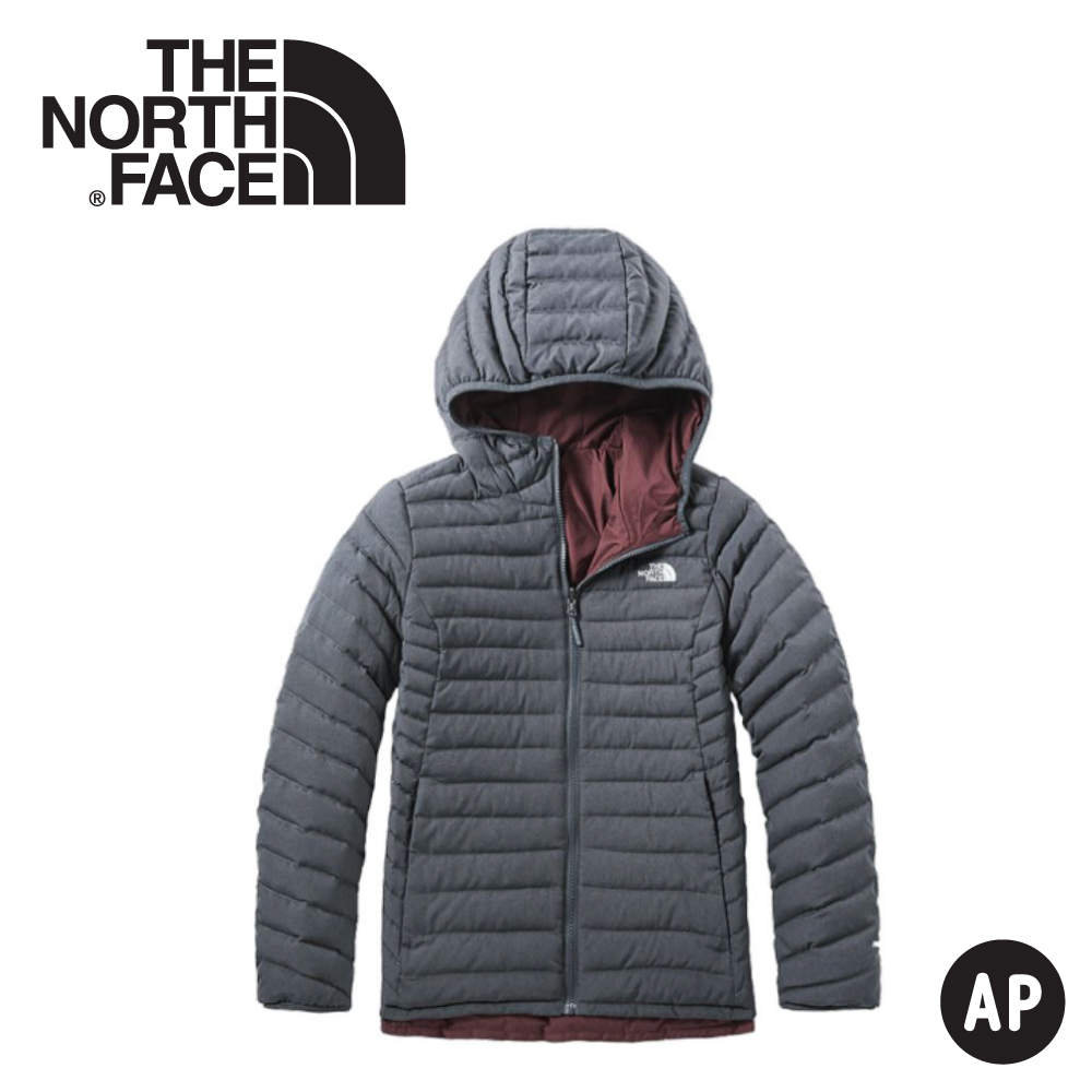 【The North Face 女 FP700羽絨雙面外套《深灰》】3KTM/羽絨衣/保暖外套/防風外套