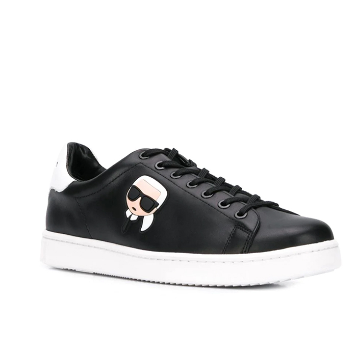 Karl Lagerfeld 卡爾 老佛爺 鞋 KOURT IKONIK 3D綁帶休閒男鞋-黑