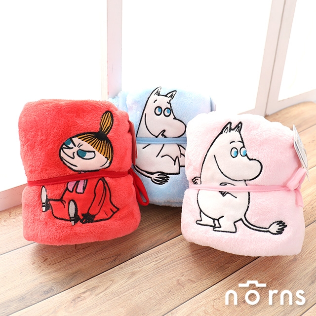 【嚕嚕米捲毯】Norns 正版授權 Moomin 小不點 嚕嚕咪 溫暖毛毯 懶人毯 披肩 冷氣毯 毯子 蓋膝毯