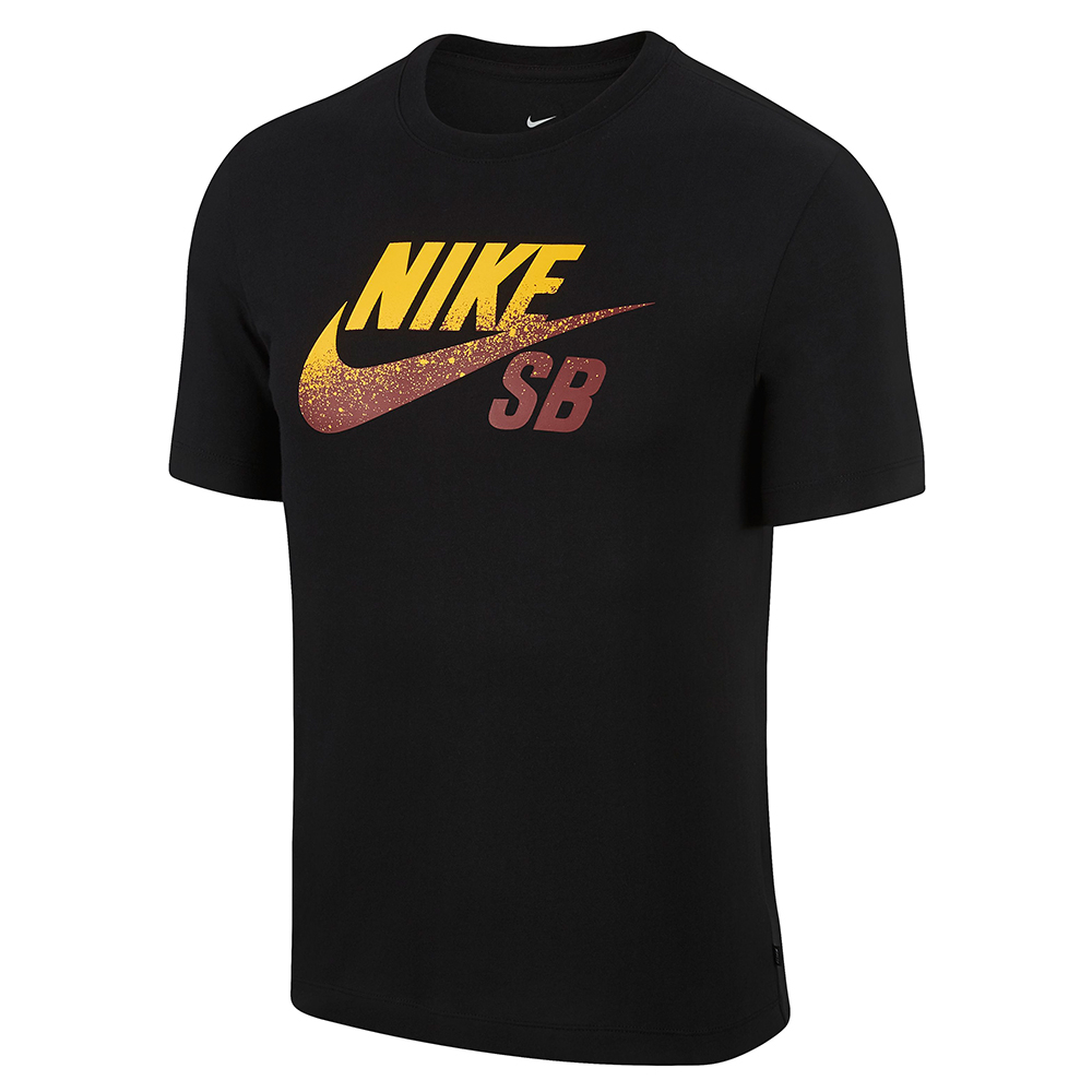 ★現貨在庫★ NIKE SB Dri-FIT 男裝 短袖 休閒 NBA LOGO 棉質 黑 紅黃勾【運動世界】BV7434-011