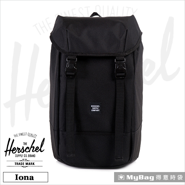 Herschel 後背包  黑色 15吋休閒電腦後背包 Iona-001 得意時袋