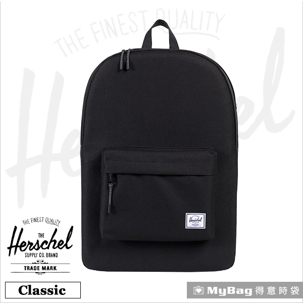 Herschel 後背包 黑色 經典後背包 Classic-001 得意時袋