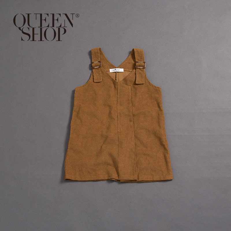 Ｑｕｅｅｎ Ｓｈｏｐ【01084757】童裝 親子系列 燈芯絨背心洋裝 S/M/L＊現+預＊