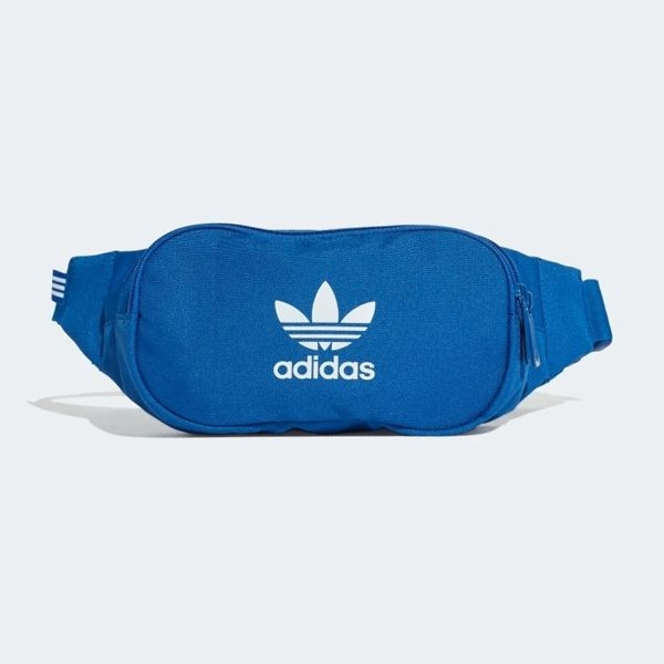 ADIDAS ESSENTIAL CROSS BODY 寶藍 三葉草 腰包 (布魯克林) ED8682